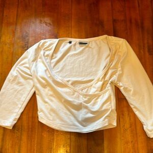 Gymshark Cream White Ballet Top